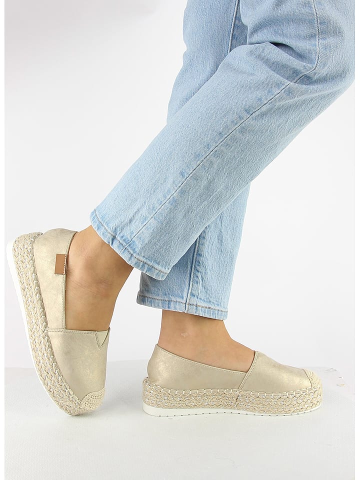 Foreverfolie Espadryle w kolorze beżowym rozmiar: 40