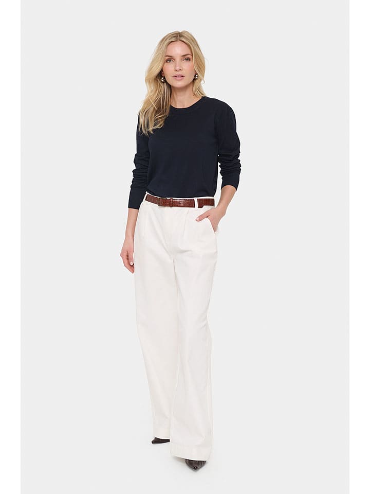 SAINT TROPEZ Sweter "Mila" w kolorze granatowym rozmiar: XL