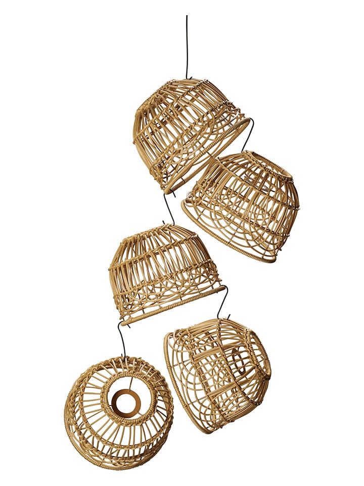 Konstsmide Klosze (5 szt.) w kolorze beżowym do łańcucha świetlnego - wys. 8 x Ø 20 cm rozmiar: onesize