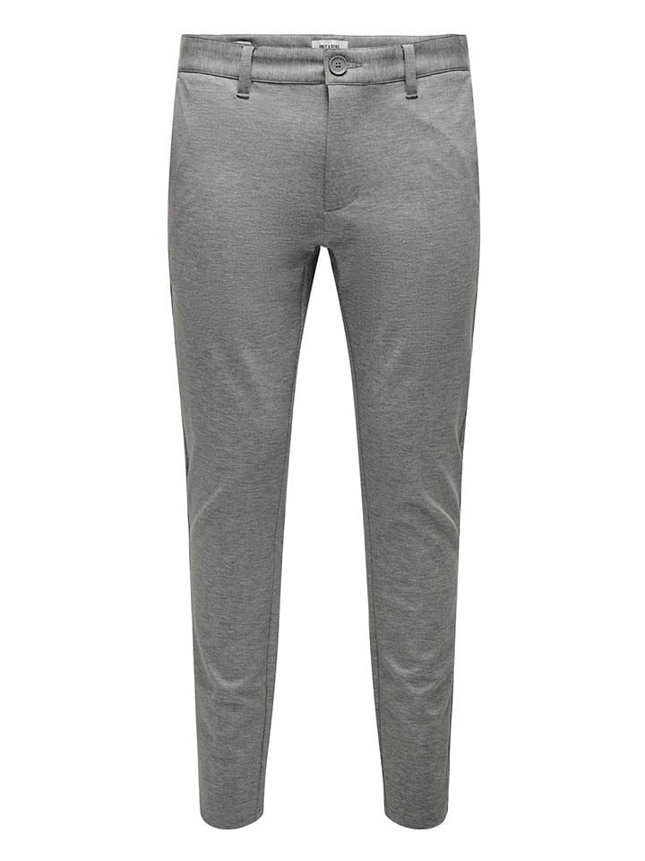 ONLY & SONS Spodnie chino w kolorze szarym rozmiar: W28/L32