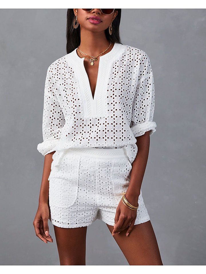 Milan Kiss Bluzka w kolorze białym rozmiar: L