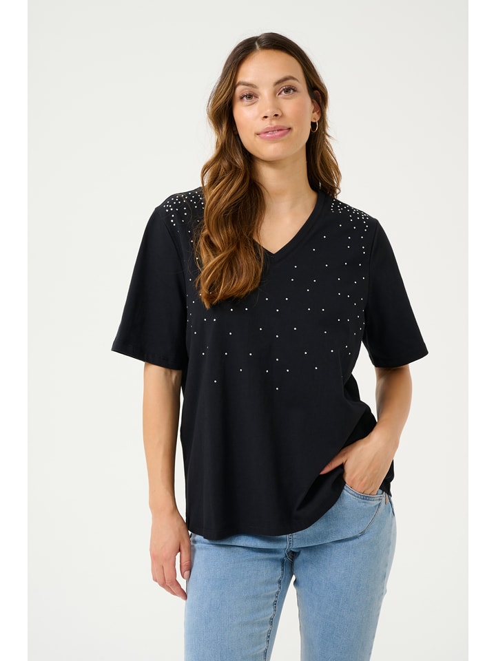 Kaffe Koszulka "Shanna" w kolorze czarnym rozmiar: M