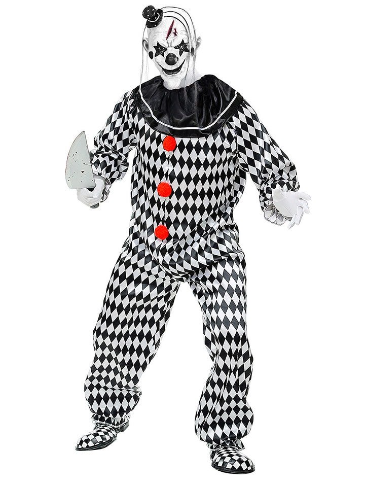 Carnival Party Kostium "CIRCUS CLOWN" w kolorze czarno-białym rozmiar: L/XL