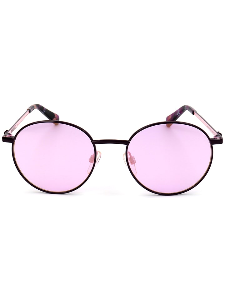 Moschino Damskie okulary przeciwsłoneczne w kolorze czarno-jasnoróżowym rozmiar: 50