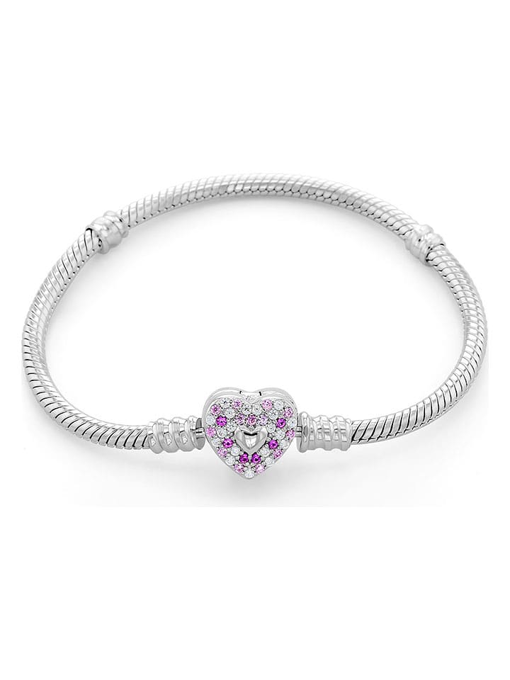 CHARM'S Srebrna bransoletka z cyrkonią rozmiar: onesize