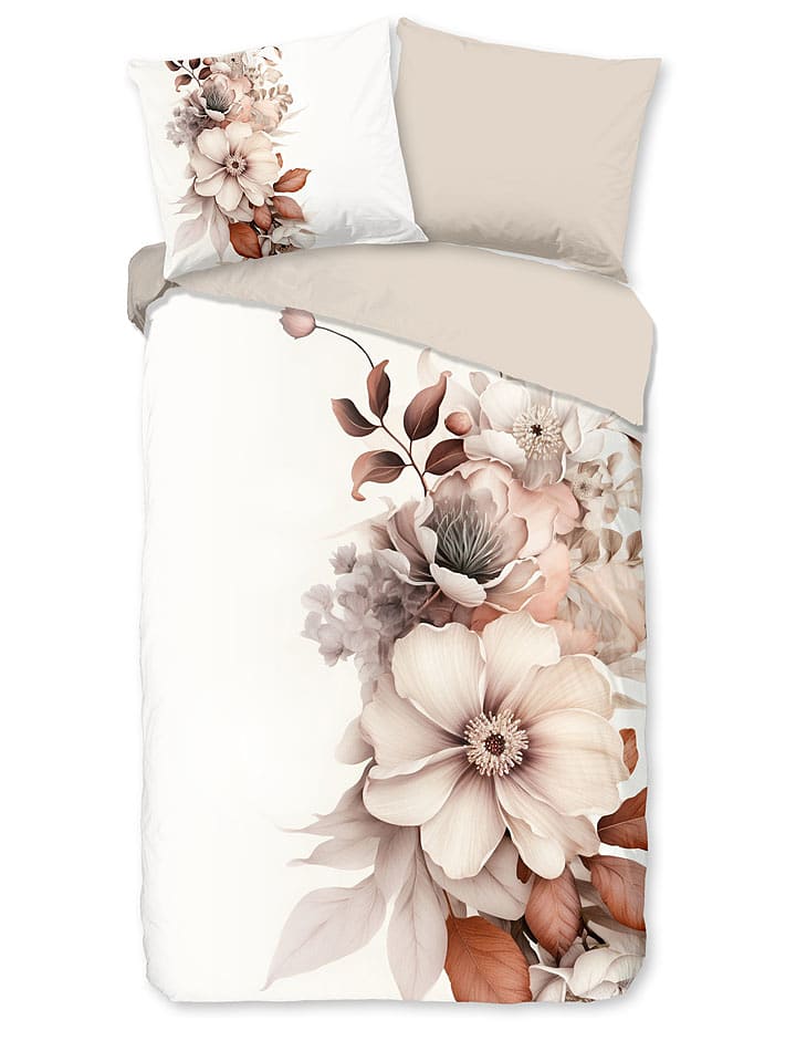 Good Morning Komplet pościeli "Vester" w kolorze kremowym rozmiar: 155x220 cm