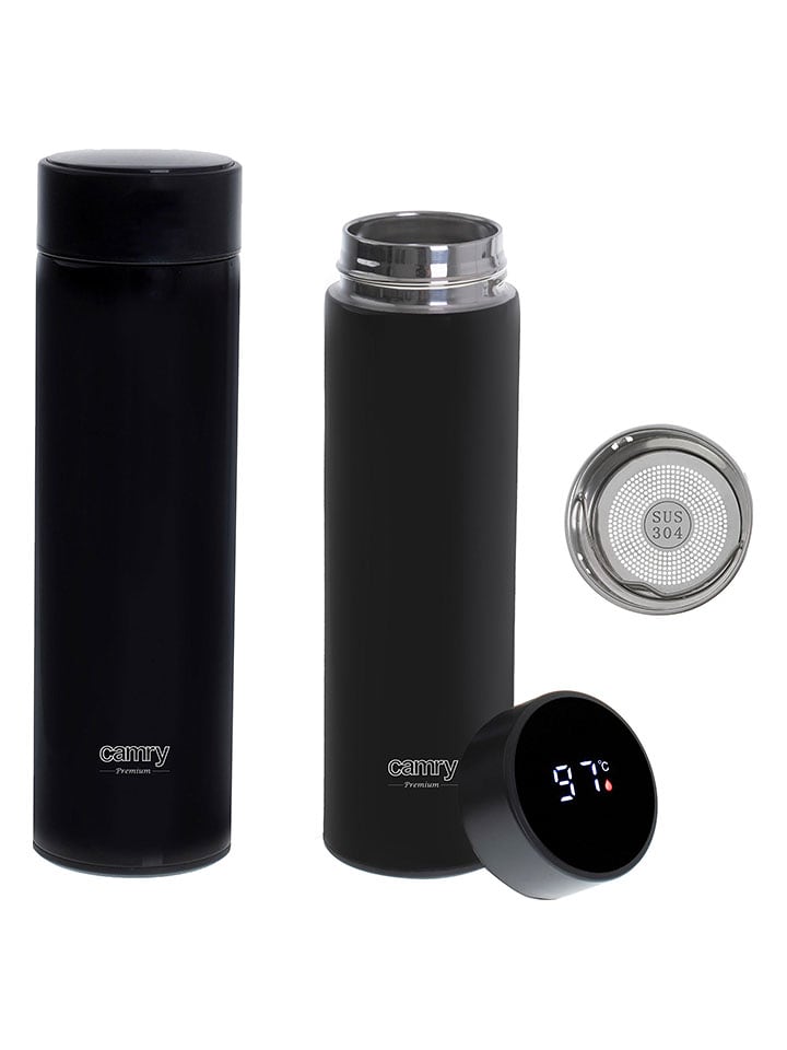 Adler Butelka termiczna "CR 4507" w kolorze czarnym - 473 ml rozmiar: onesize