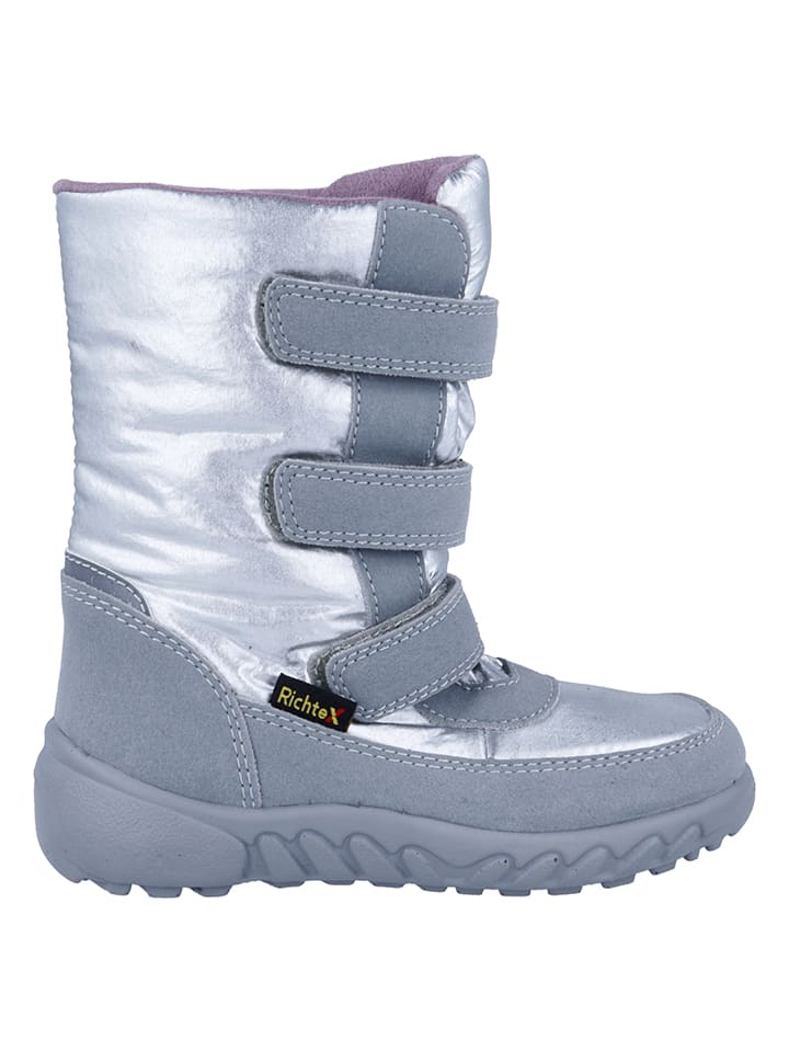 Richter Shoes Kozaki zimowe "Husky" w kolorze srebrnym rozmiar: 31