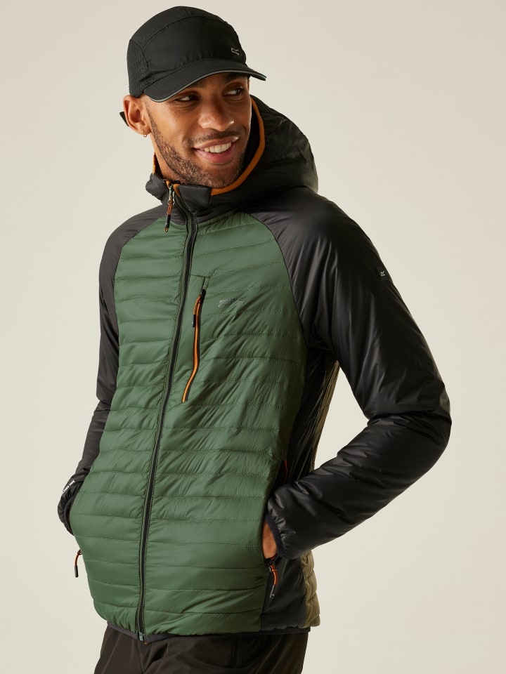 Regatta Kurtka przejściowa "Rowak" w kolorze czarno-oliwkowym rozmiar: M