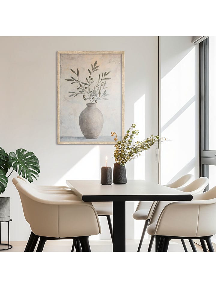 Orangewallz Druk artystyczny "Olive Branch" w ramce rozmiar: 50x70 cm