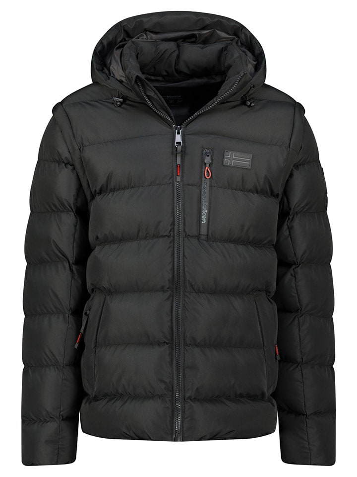 Geographical Norway Kurtka pikowana "Badamo" w kolorze czarnym rozmiar: XXL