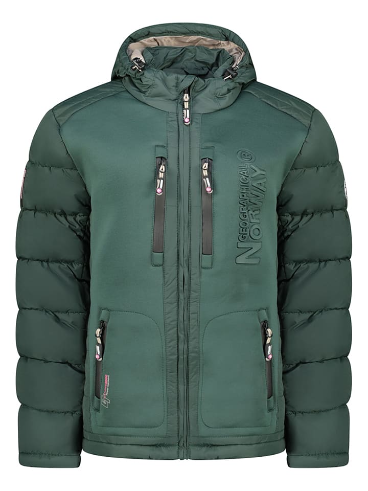 Geographical Norway Kurtka zimowa "Beachwood" w kolorze ciemnozielonym rozmiar: XXL