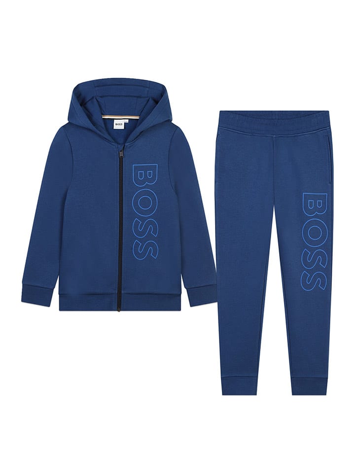 Hugo Boss Kids 2-częściowy zestaw sportowy w kolorze niebieskim rozmiar: 128