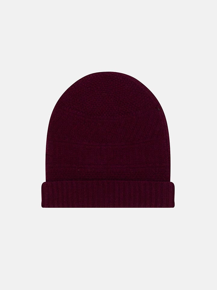 Perfect Cashmere Kaszmirowa czapka "Ember" w kolorze bordowym rozmiar: onesize