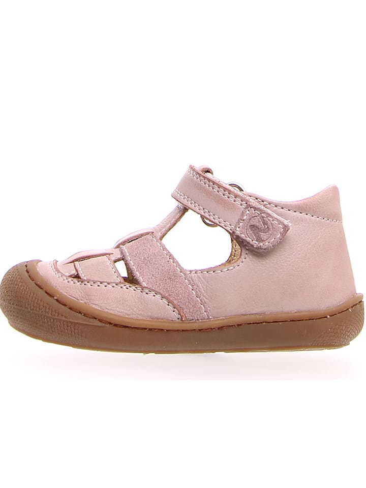 Naturino Skórzane półsandały w kolorze jasnoróżowym rozmiar: 19