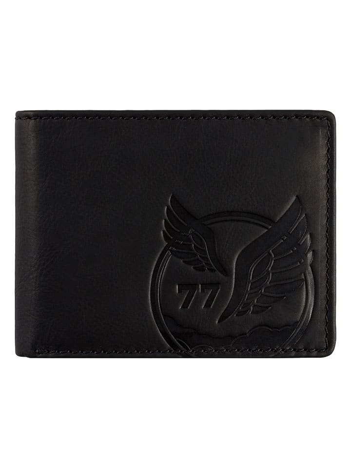 Camel Active Skórzany portfel "Nepal" w kolorze czarnym - 11 x 8,5 x 2 cm rozmiar: onesize