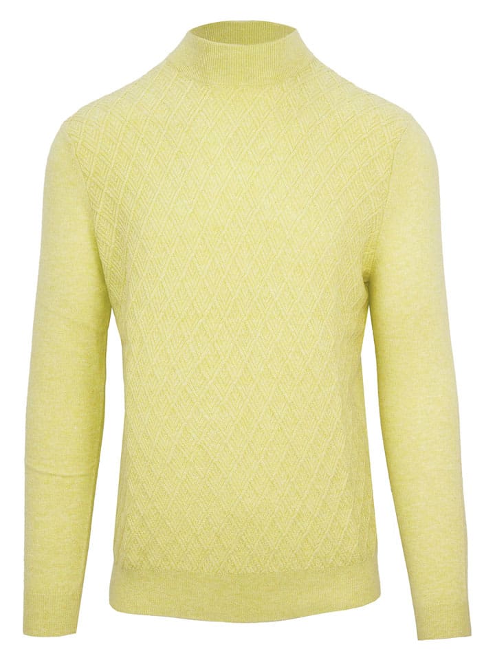 Malo Optimum Sweter "Lupetto" w kolorze jasnożółtym rozmiar: S