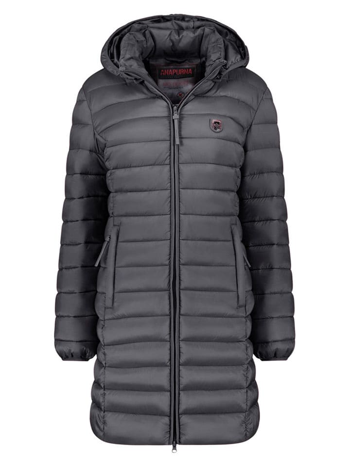 ANAPURNA Płaszcz pikowany "Akitalana" w kolorze szarym rozmiar: M