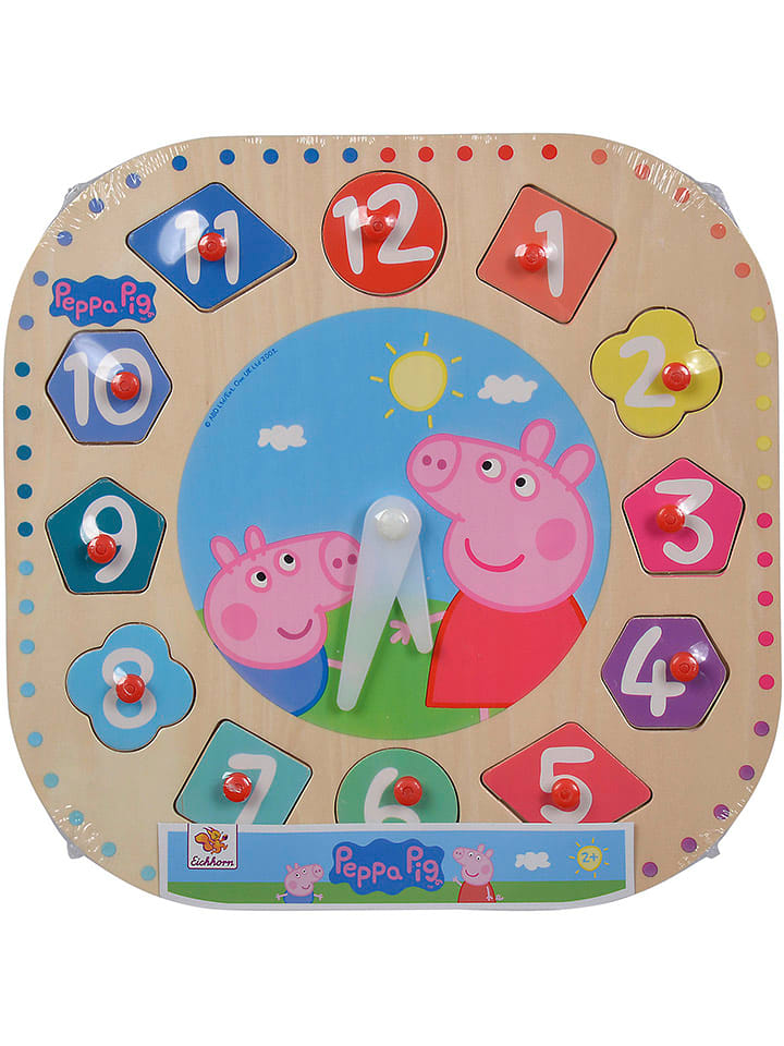 Peppa Pig 13-częściowy zestaw zegar-układanka "Peppa Pig" - 2+ rozmiar: onesize