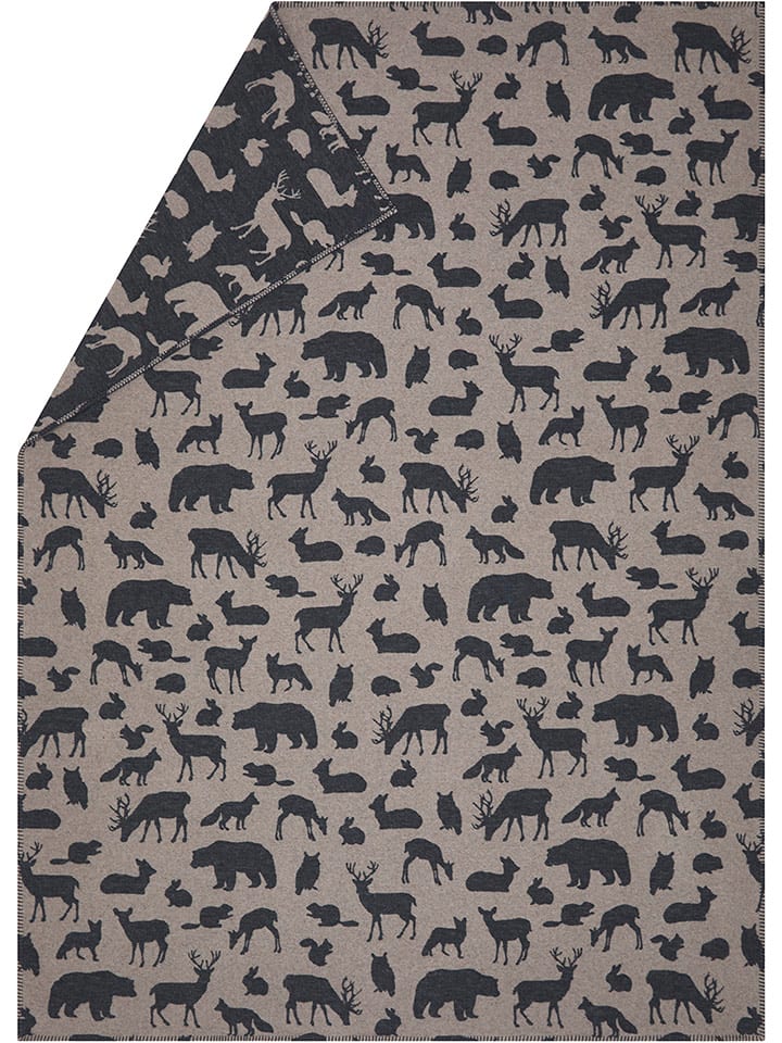 David Fussenegger Koc flanelowy w kolorze szarym rozmiar: 200x140 cm