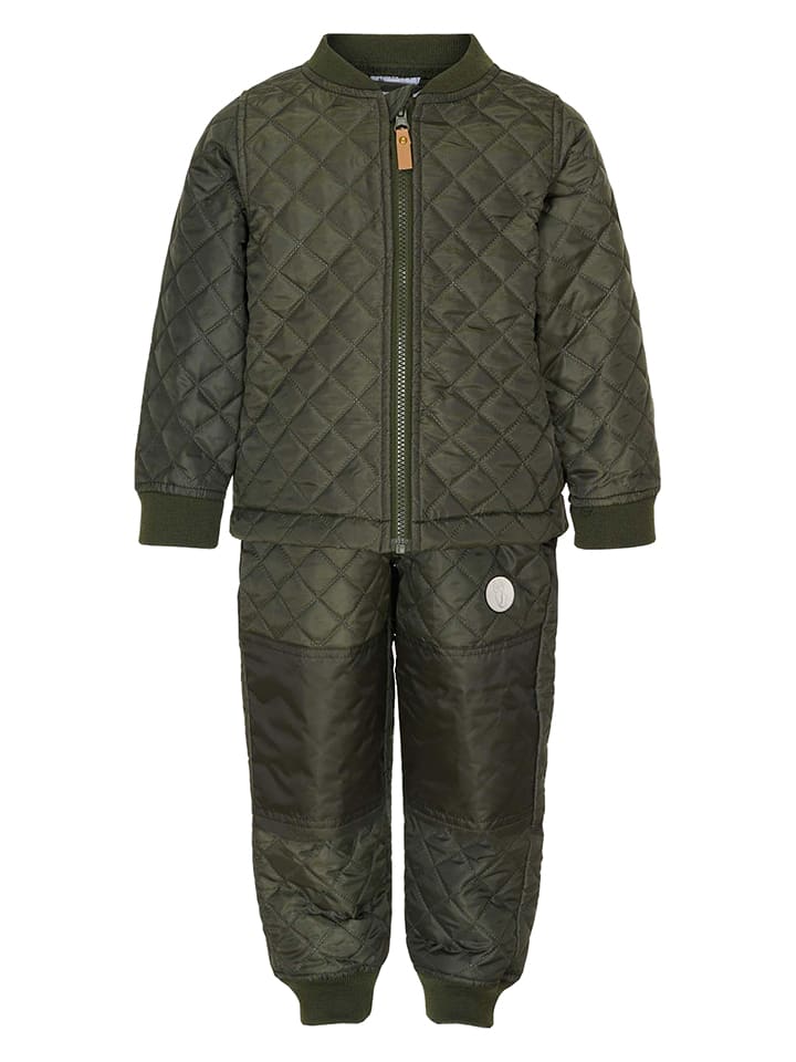 HULABALU 2-częściowy zestaw termiczny w kolorze khaki rozmiar: 92