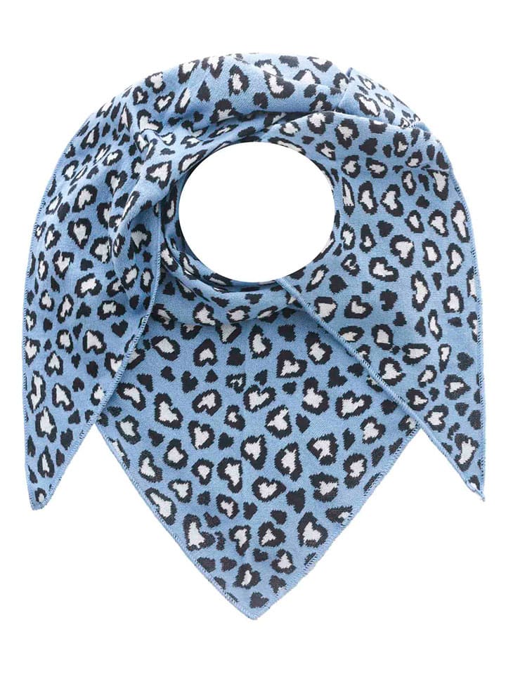 Zwillingsherz Chusta trójkątna w kolorze błękitno-czarnym - 200 x 100 cm rozmiar: onesize