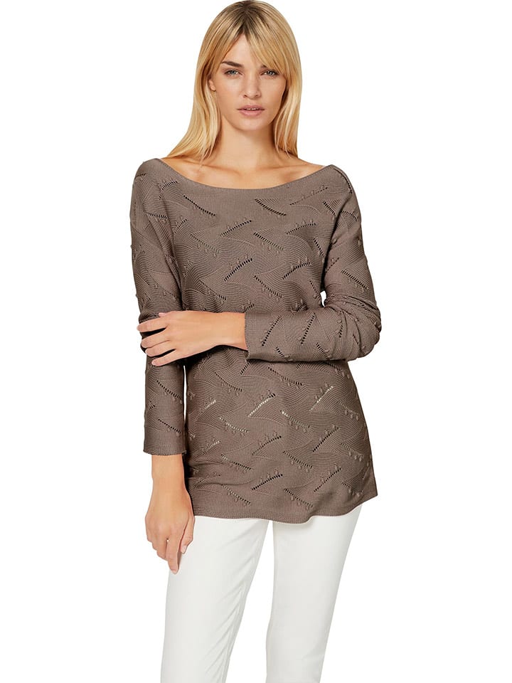 Heine Sweter w kolorze brązowym rozmiar: 36