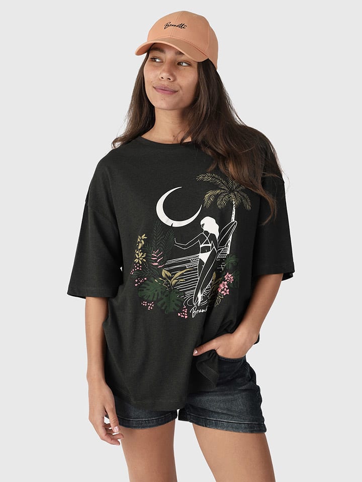 Brunotti Koszulka "Bobbi" w kolorze czarnym rozmiar: M