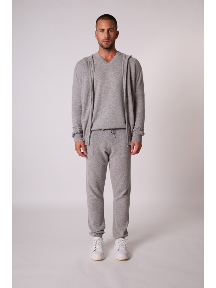 Perfect Cashmere Kaszmirowy kardigan w kolorze szarym rozmiar: L