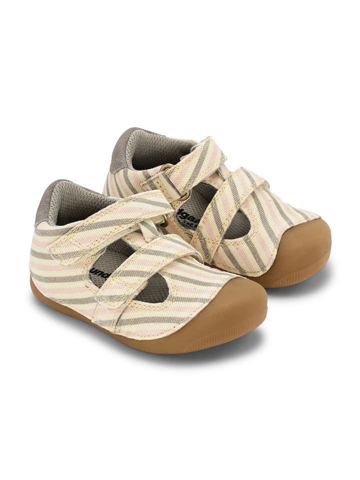 Bundgaard Skórzane półsandały "Petit Summer" w kolorze kremowym do chodzenia na boso rozmiar: 21