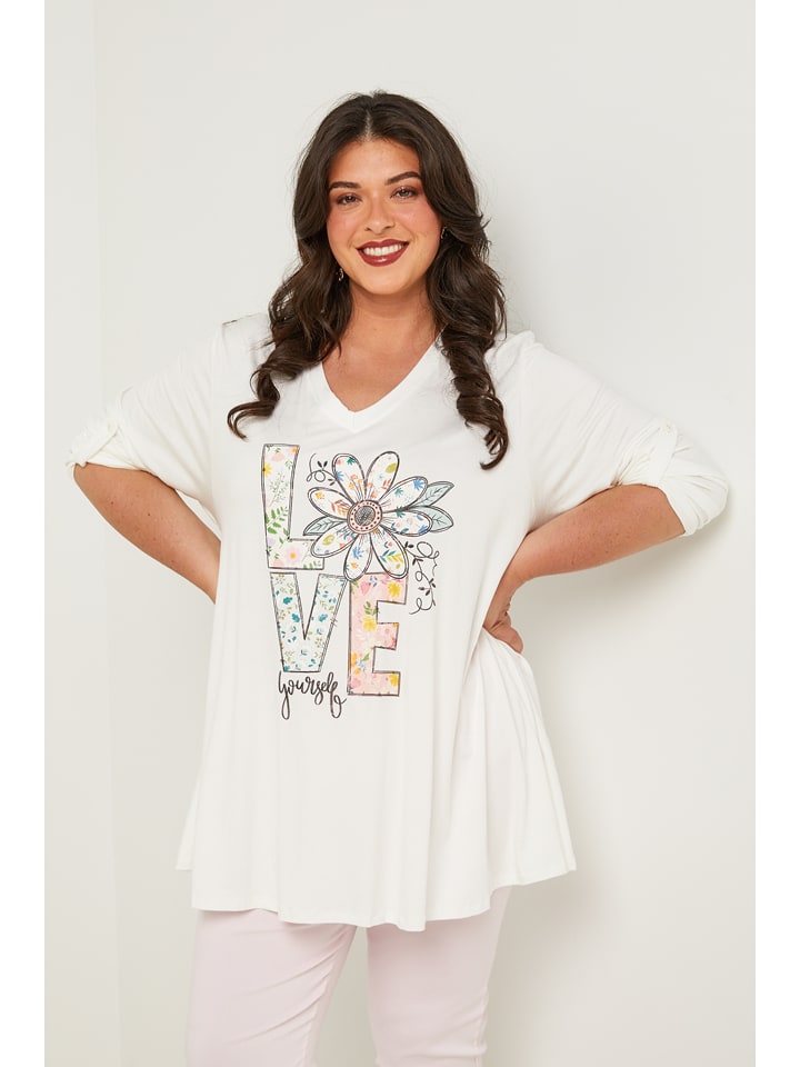 Curvy Lady Bluzka w kolorze białym rozmiar: 44/46