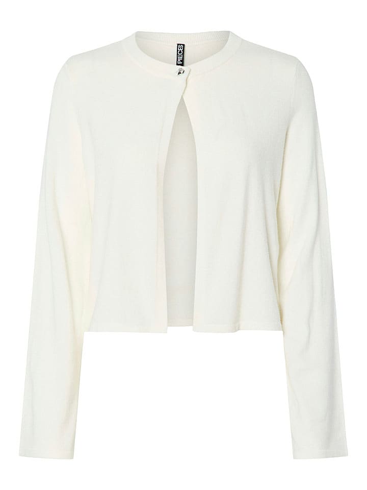 Pieces Kardigan "Orina" w kolorze kremowym rozmiar: XL