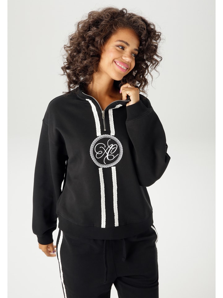 Aniston Bluza w kolorze czarnym rozmiar: 38