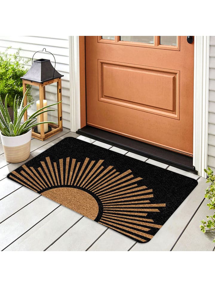 Conceptum Hypnose Wycieraczka w kolorze jasnobrązowo-czarnym rozmiar: 40x70 cm