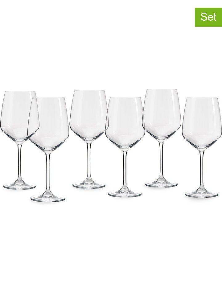 Echtwerk Kieliszki (6 szt.) do czerwonego wina - 630 ml rozmiar: onesize