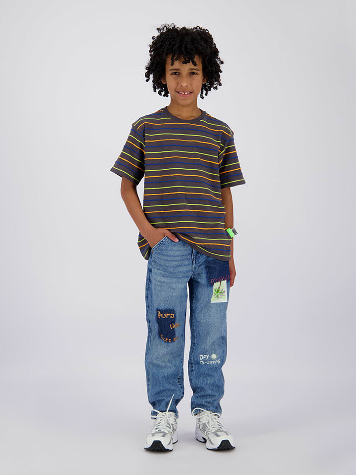 Vingino Koszulka w kolorze antracytowym ze wzorem rozmiar: 164