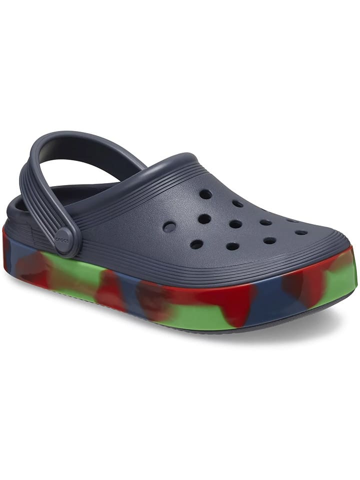 Crocs Chodaki "Off Court Glow Band" w kolorze granatowym ze wzorem rozmiar: 19/20