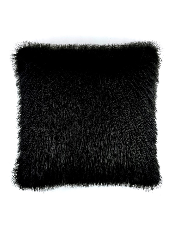 Heckett Lane Poduszka "Perle" w kolorze czarnym rozmiar: 48x48 cm