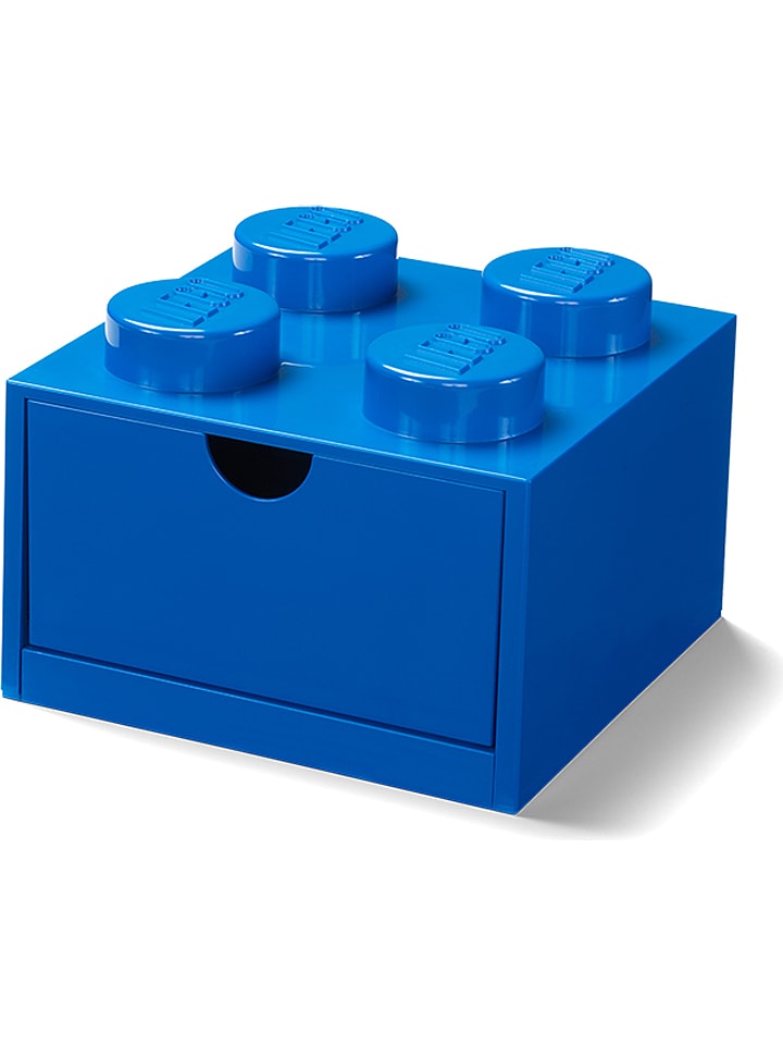 LEGO Pojemnik "Brick 4" w kolorze granatowym z szufladą - 15,8 x 10 x 15,8 cm rozmiar: onesize