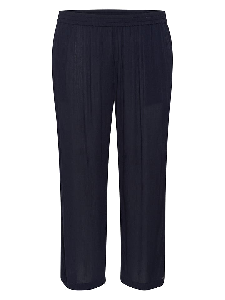 KAFFE curve Spodnie w kolorze granatowym rozmiar: 44