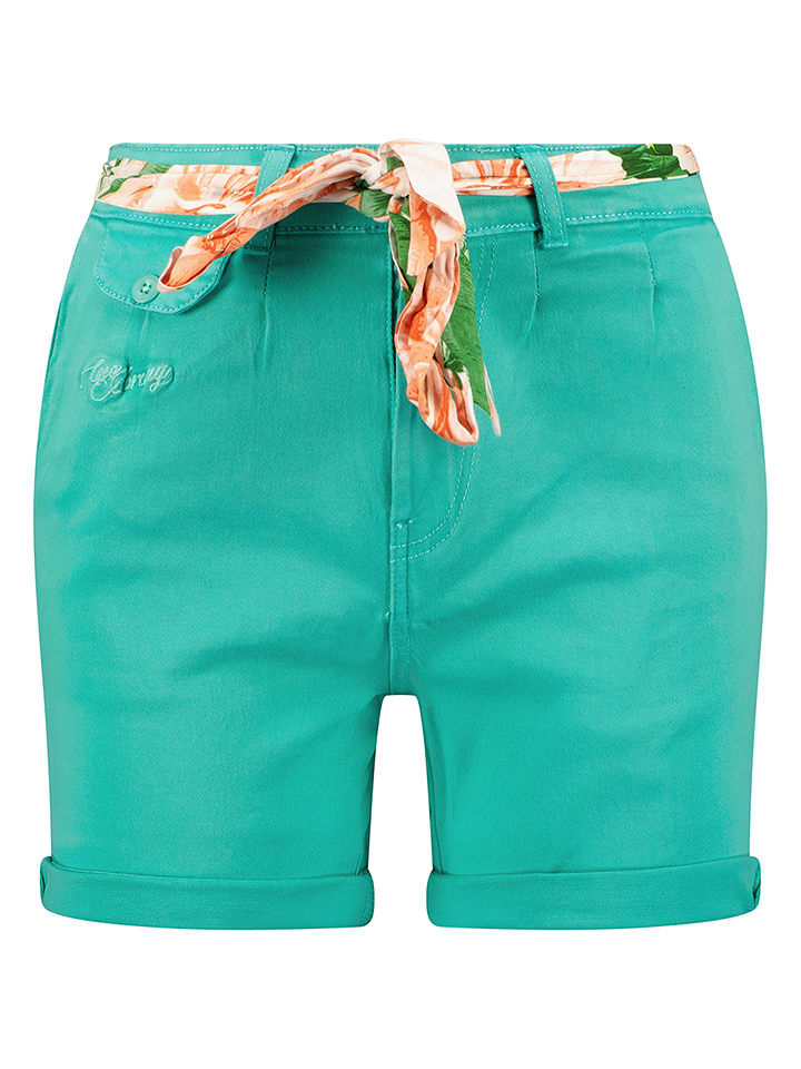 Geographical Norway Szorty "Padena" w kolorze turkusowym rozmiar: L