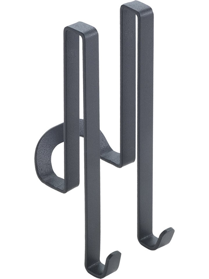 metaltex Haczyk prysznicowy "Origin" w kolorze czarnym - 5 x 14 x 6 cm rozmiar: onesize