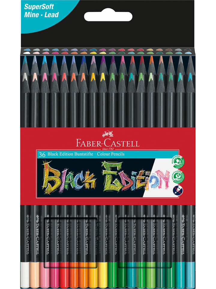 Faber-Castell Kredki (36 szt.) "Black Edition" rozmiar: onesize