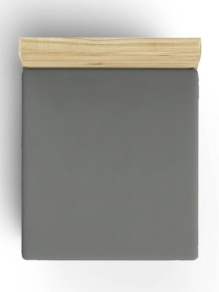 Elizabed Prześcieradło renforcé w kolorze szarym z gumką rozmiar: 100x190 cm
