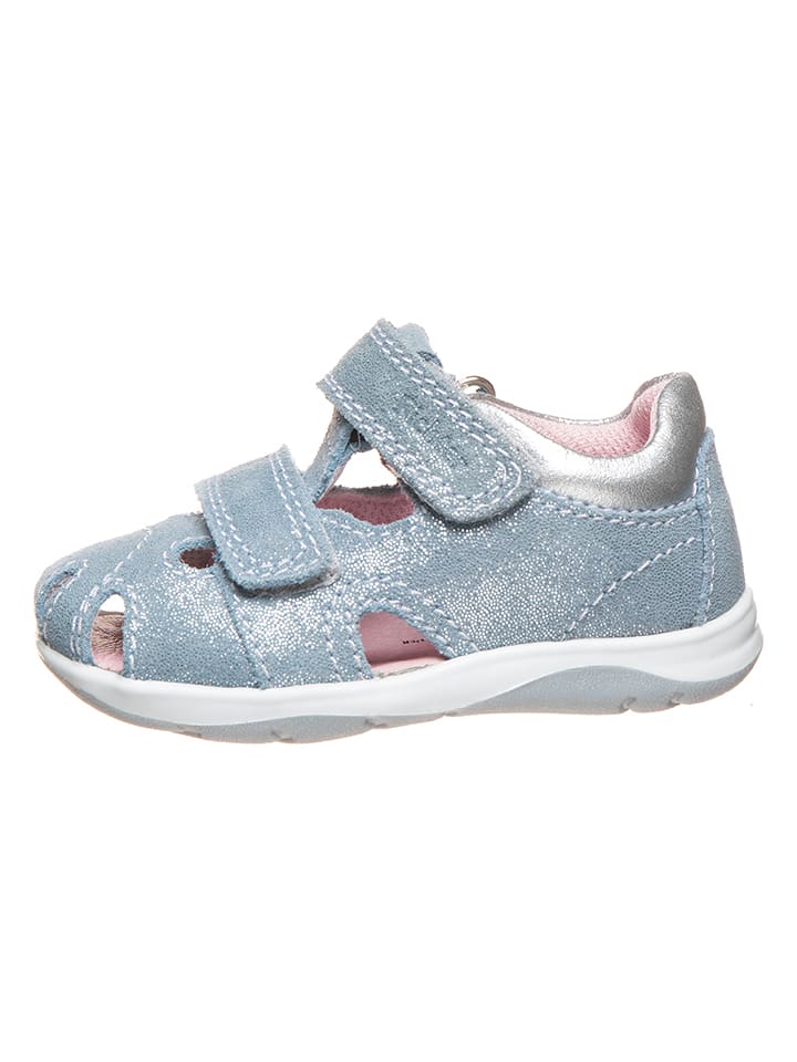 Richter Shoes Skórzane półsandały w kolorze niebieskim rozmiar: 27