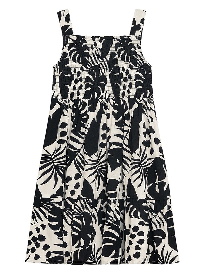 Danamade Sukienka "Dlora" w kolorze czarno-kremowym rozmiar: 152