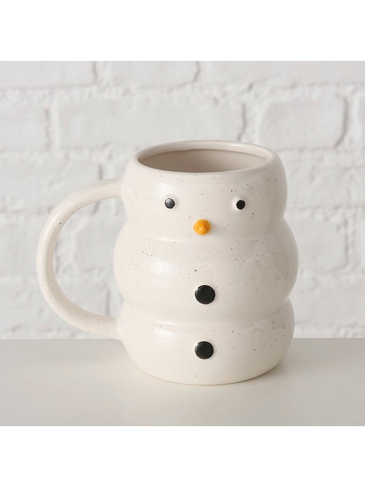 Boltze Kubek jumbo "Snipe" w kolorze kremowym - 400 ml rozmiar: onesize