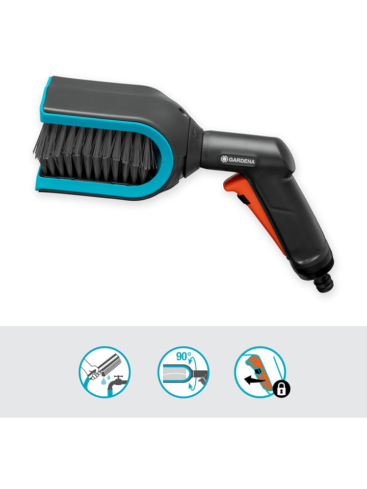 Gardena Szczotka do żaluzji weneckich w kolorze błękitno-czarnym - wys. 18,2 rozmiar: onesize