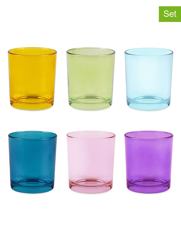 Trendy Kitchen by EXCÉLSA Szklanki (6 szt.) "Marrakech" w różnych kolorach - 260 ml rozmiar: onesize