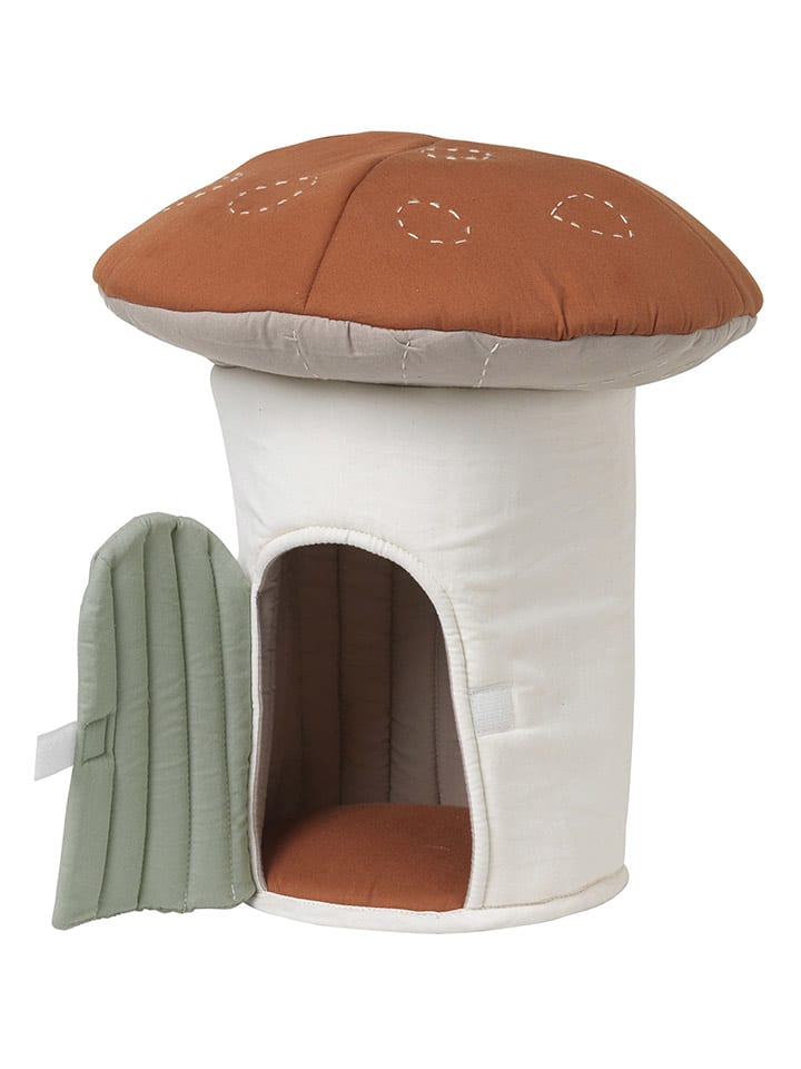 FABELAB Domek dla lalek "Mushroom" w kolorze biało-jasnobrązowym - 0+ rozmiar: onesize
